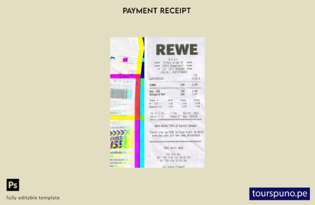 lista para imprimir plantilla de cheque del grupo Rewe